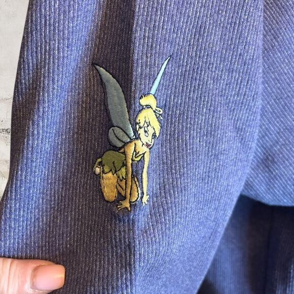 Disney Store NWT Tinkerbell Pixie Dust Embroidered Pullover Sweatshirt Size XL - Picture 3 of 6